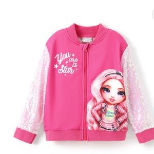 BRAND NEW 3-4Y L.O.L Surprise Pink Kids Toy Jacket with Doll Design